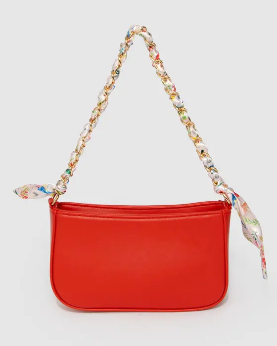 Red Frankie Scarf Junior Shoulder Bag — view 3