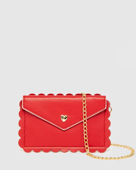 Red Romeo Heart Chain Wallet