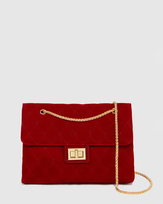 Red Zion Quilt Crossbody Bag