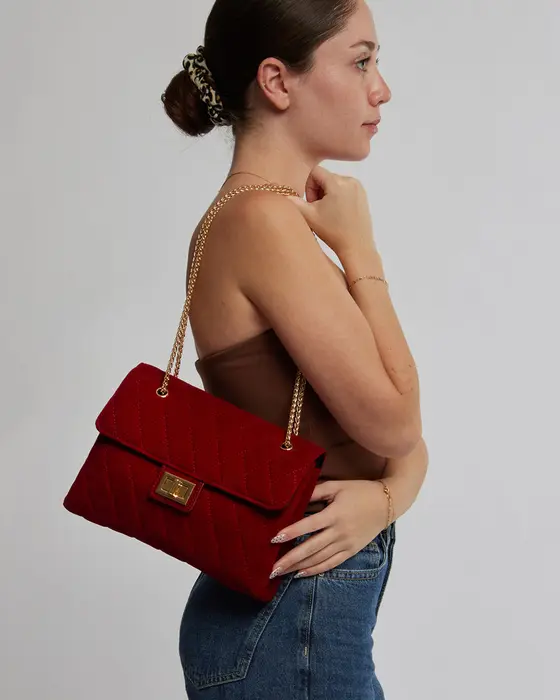 Red Zion Quilt Crossbody Bag — view 3