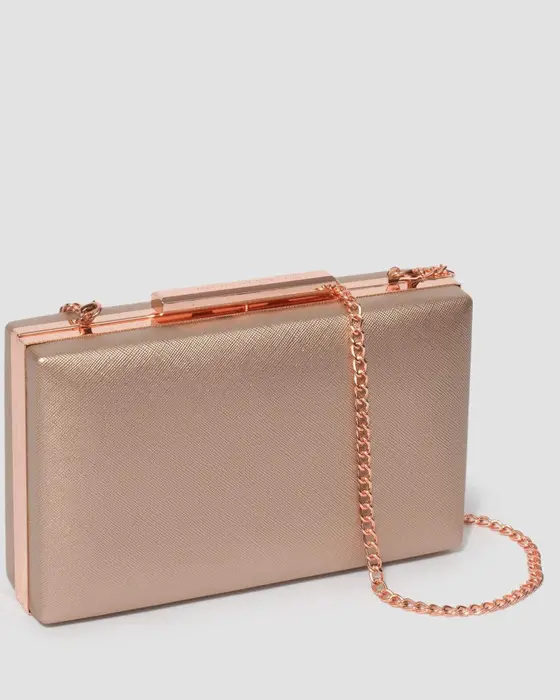 Rose Gold Jaimi Clutch Bag — view 3