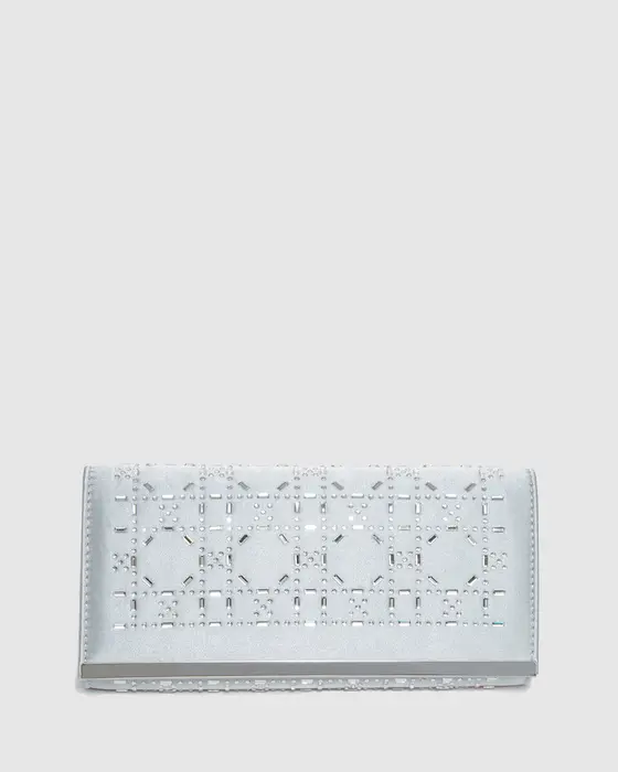 Silver Alyce Clutch Bag