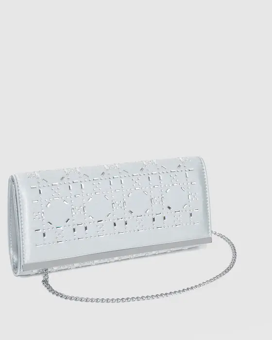 Silver Alyce Clutch Bag — view 3