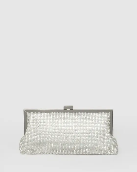 Silver Arya Clutch Bag