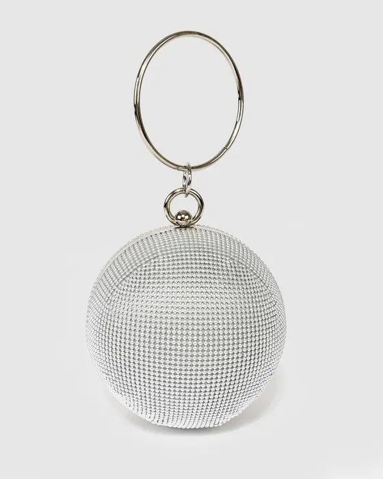 Silver Miley Chain Clutch