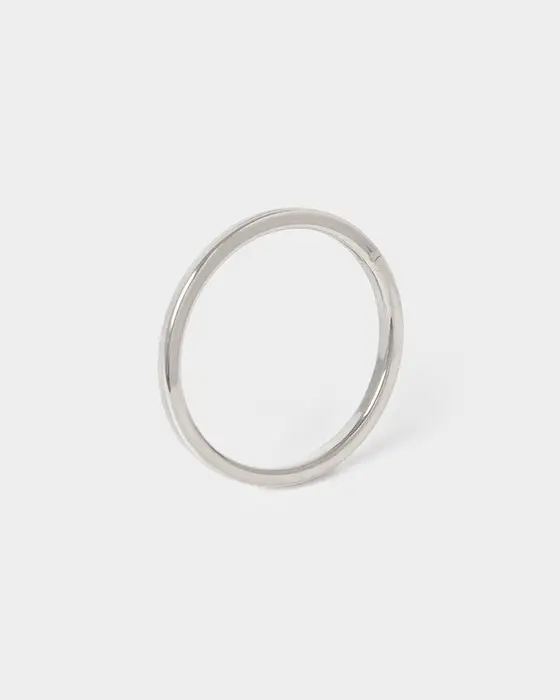 Silver Thin Metal Ring