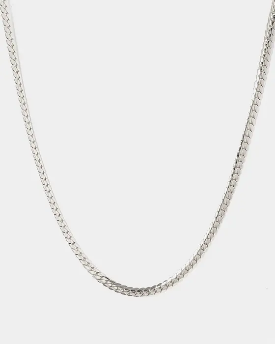 Silver Wheat Chain Necklace