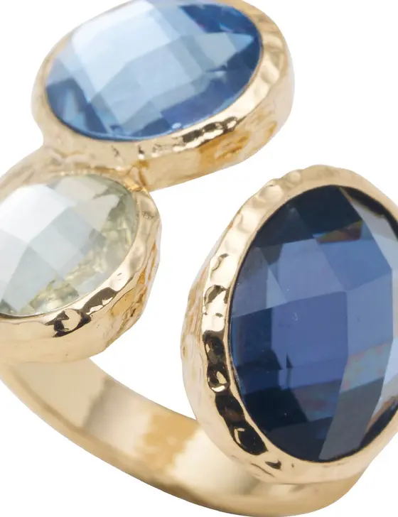STONE TRIO RING — view 3