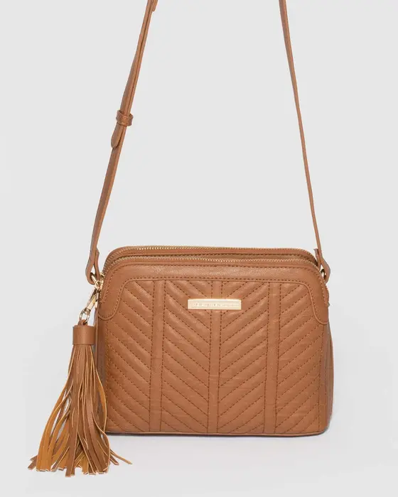 Tan Joanna Crossbody Bag