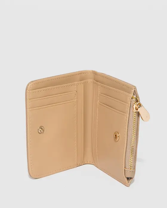 Taupe Han Mini Wallet — view 3