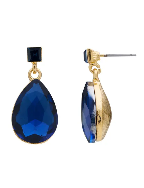 TEARDROP & SQUARE COLOUR EARRING — view 3