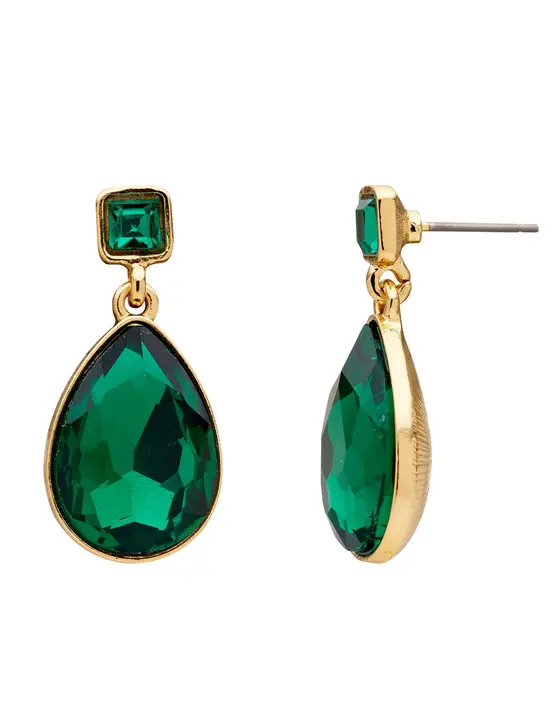 TEARDROP & SQUARE COLOUR EARRING — view 3
