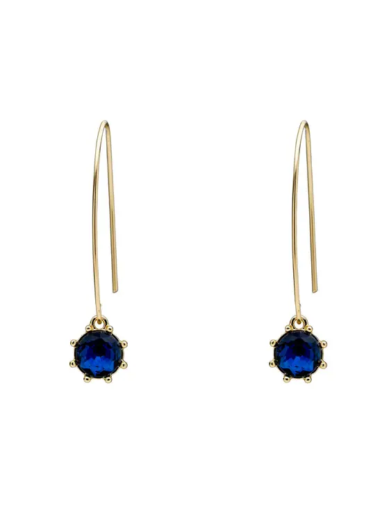 THISTLE FLOWER LONG DROP EARRING