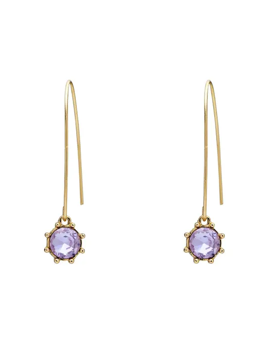 THISTLE FLOWER LONG DROP  EARRING