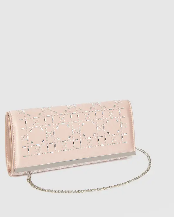 Pink Alyce Clutch Bag — view 3