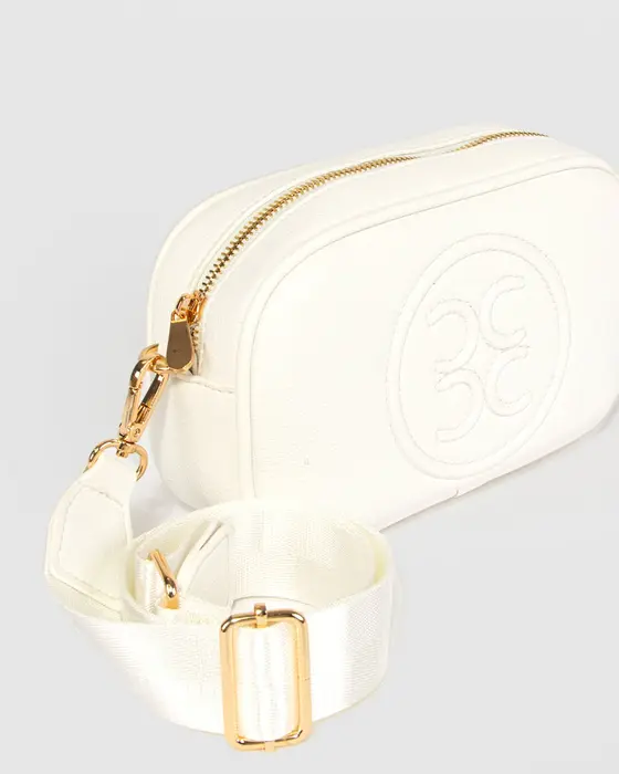 White Amalia Logo Crossbody — view 3