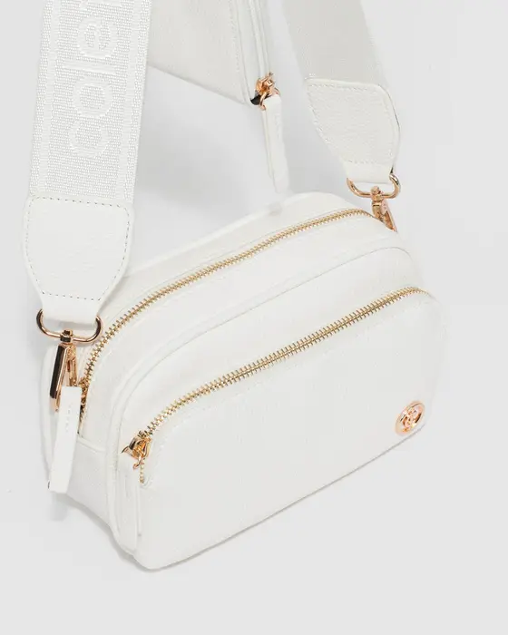 White And Gold Amalia Crossbody Bag — view 3