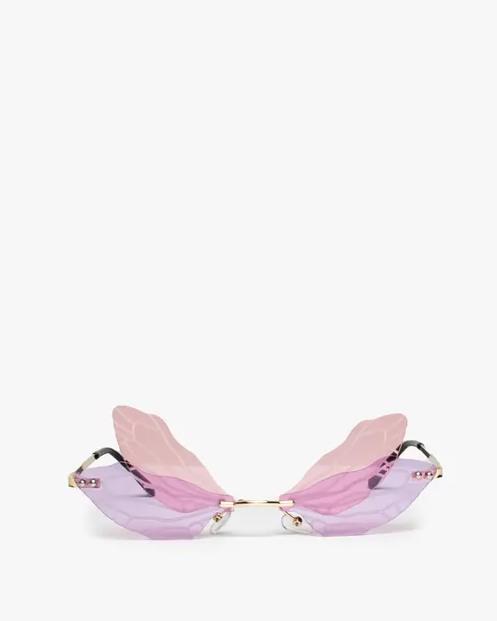 Pink Butterfly Sunglasses