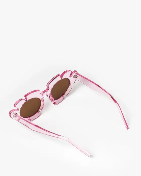 Pink Flower Shape Sunglasses — view 3