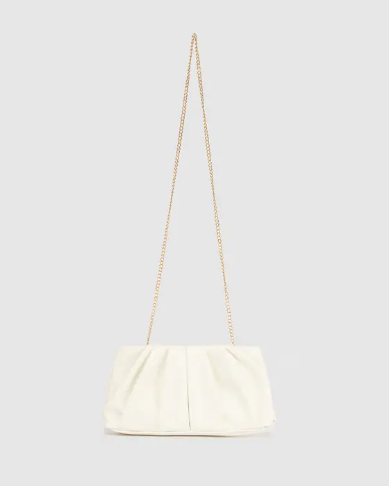 White Lucy Pouch Clutch — view 3