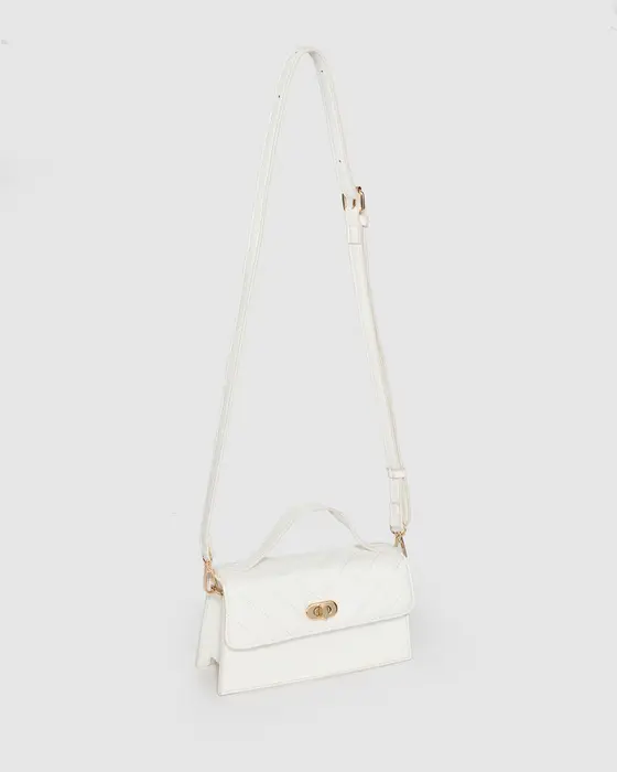 White Luna Top Handle Bag — view 3