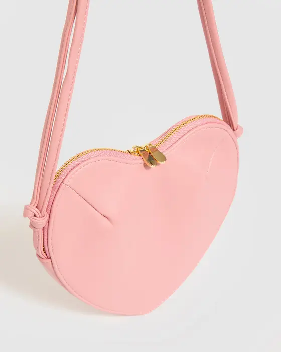 Pink Poppy Heart Crossbody Bag — view 3