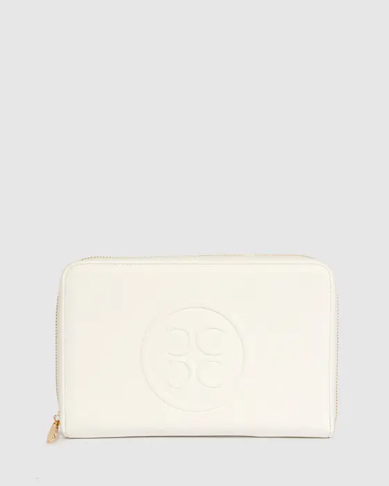 White Suzanah Travel Wallet